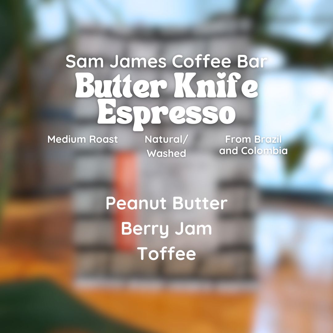 Sam James Coffee Bar Butter Knife Espresso Coffee Beans