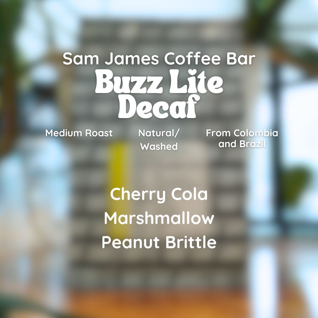 Sam James Coffee Bar Buzz Lite Decaf Coffee Beans