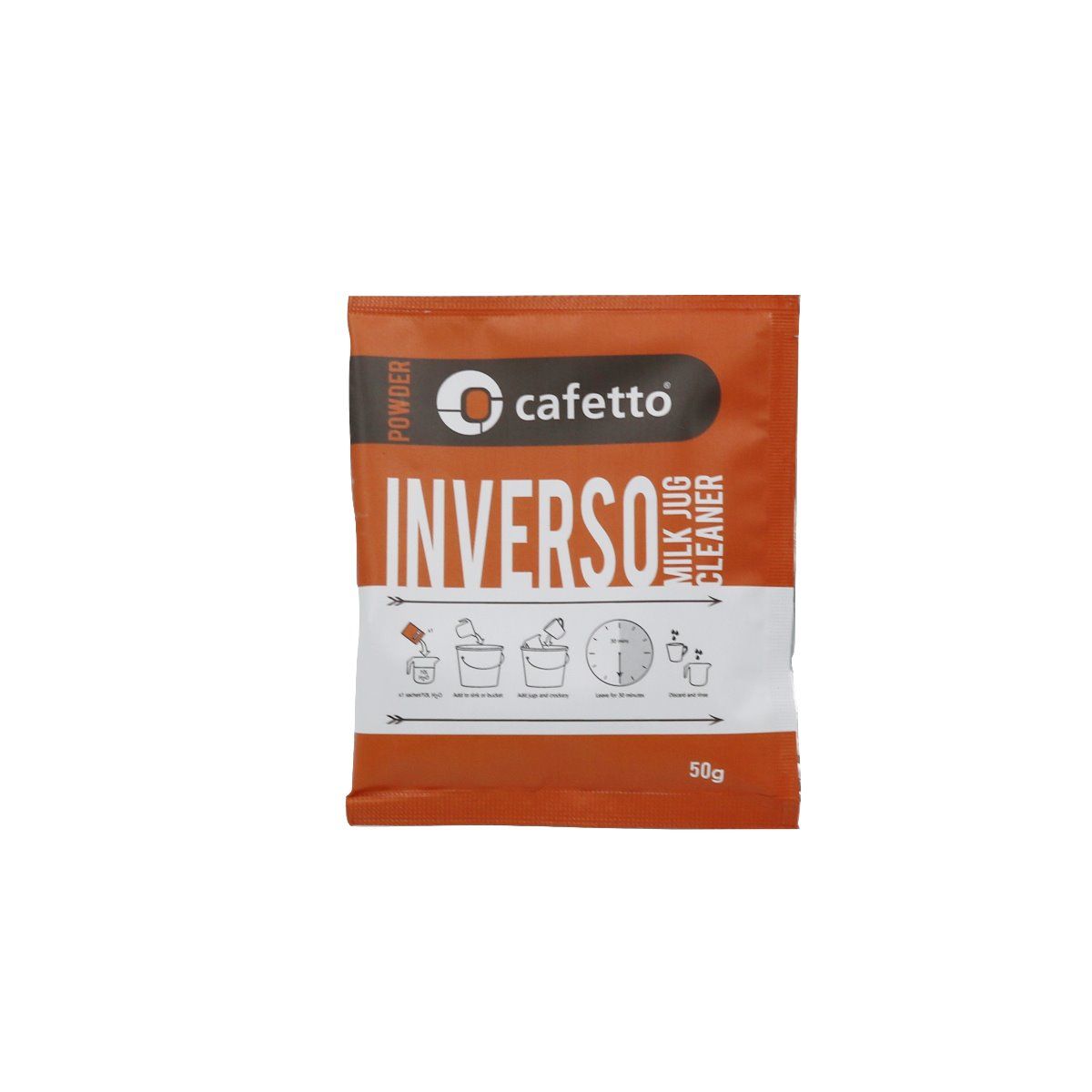 Cafetto Inverso Milk Jug & Crockery Cleaner Sachet (3x50g)