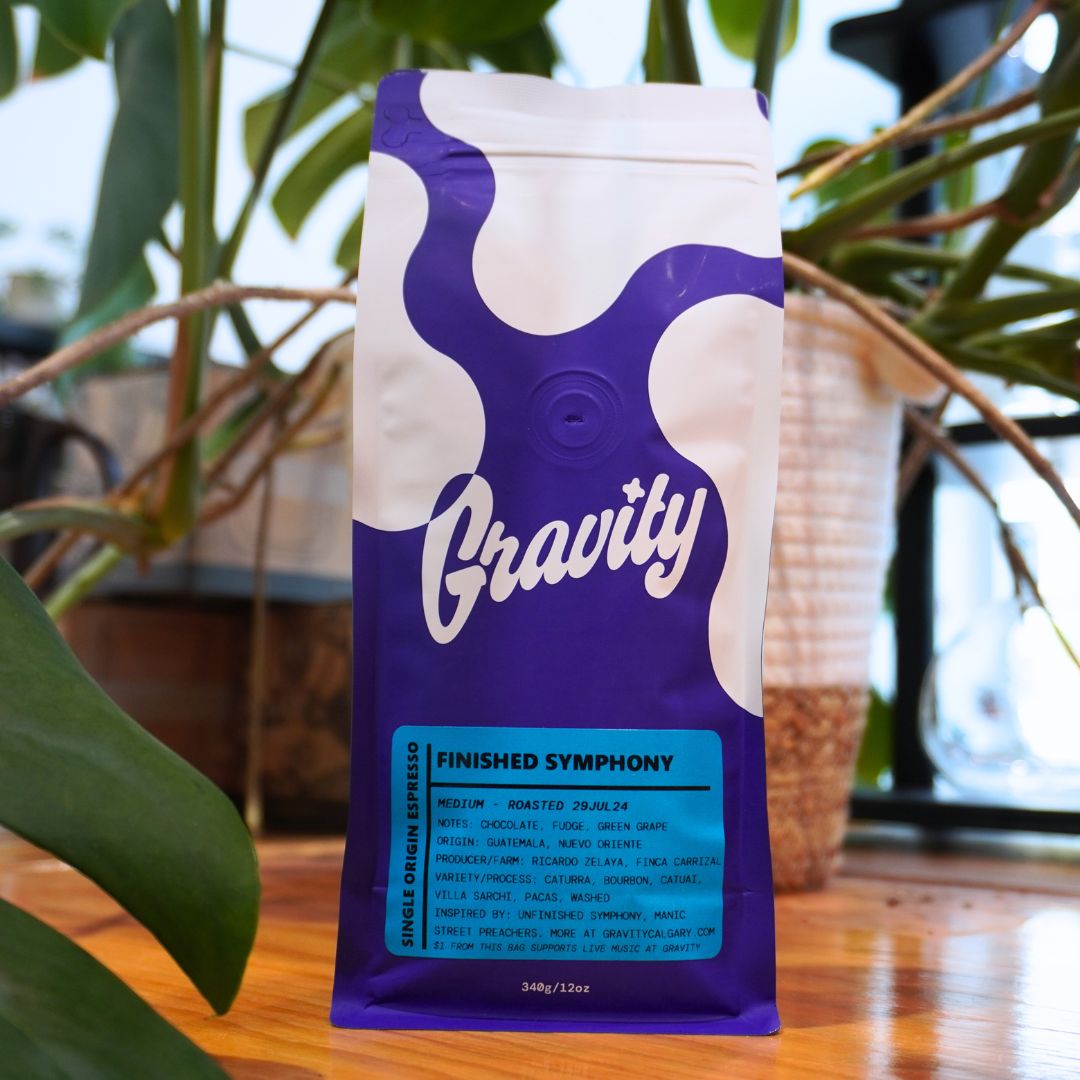 Gravity Finished Symphony Espresso Beans