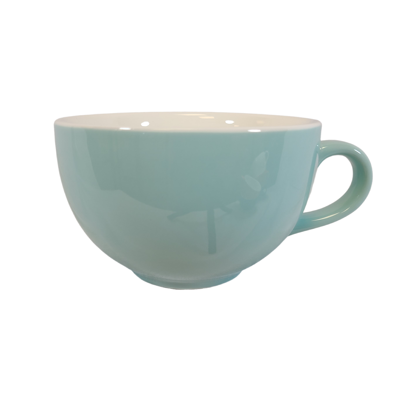 Coffee Addicts commercial ceramic cup in glossy blue latte bowl 16oz 450ml