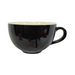 Coffee Addicts commercial ceramic cup in glossy black latte bowl 16oz 450ml
