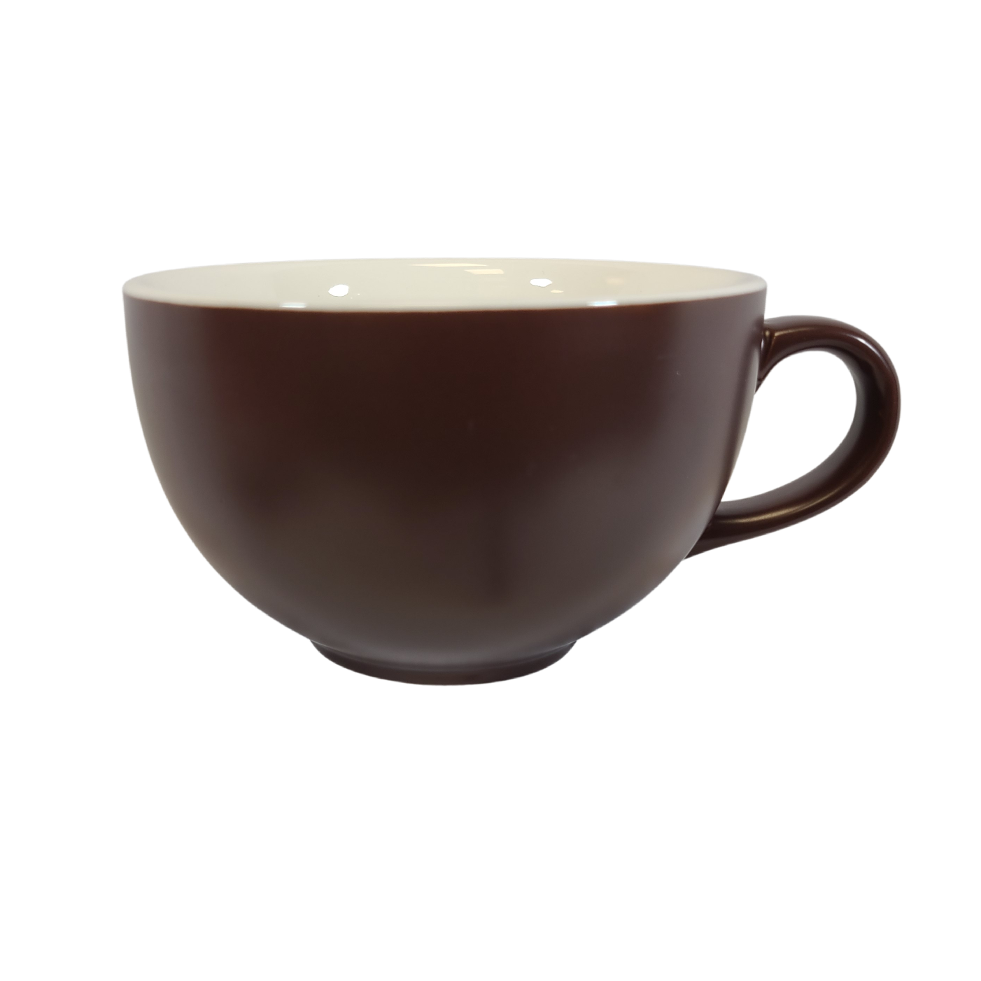 Coffee Addicts commercial ceramic cup in matte brown latte bowl 16oz 450ml
