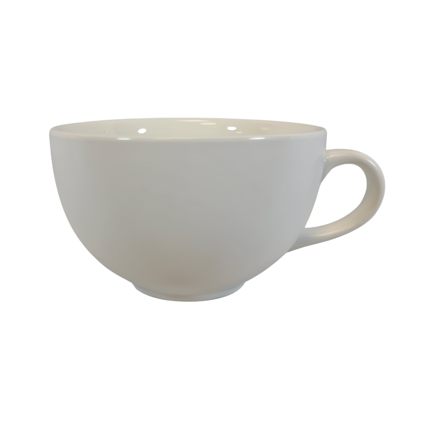 Coffee Addicts commercial ceramic cup in matte white latte bowl 16oz 450ml