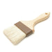 3" Wide Flat Brush With Wood Handle & Natural Bristles - Coffee Addicts Canada