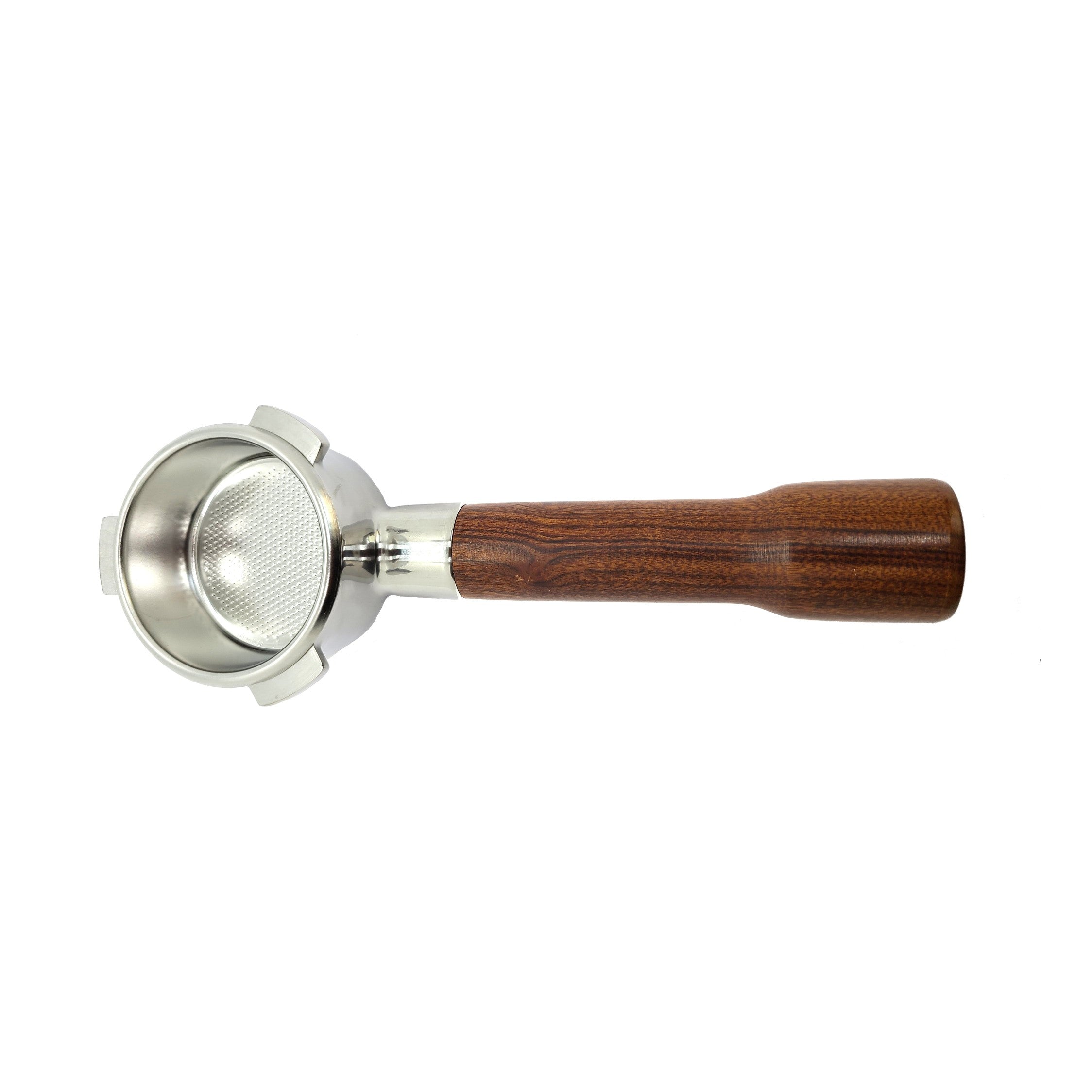 Breville Compatible 54mm Group Bottomless Portafilter With Rosewood Handle (After-Market)