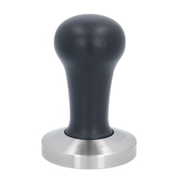 58.4mm espresso tamper in black stained wood