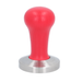 58.4mm espresso tamper in red stained wood