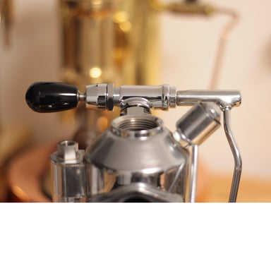 Coffee Sensor joystick b-push steam valve assembly for La Pavoni Europiccola and Professional installed view
