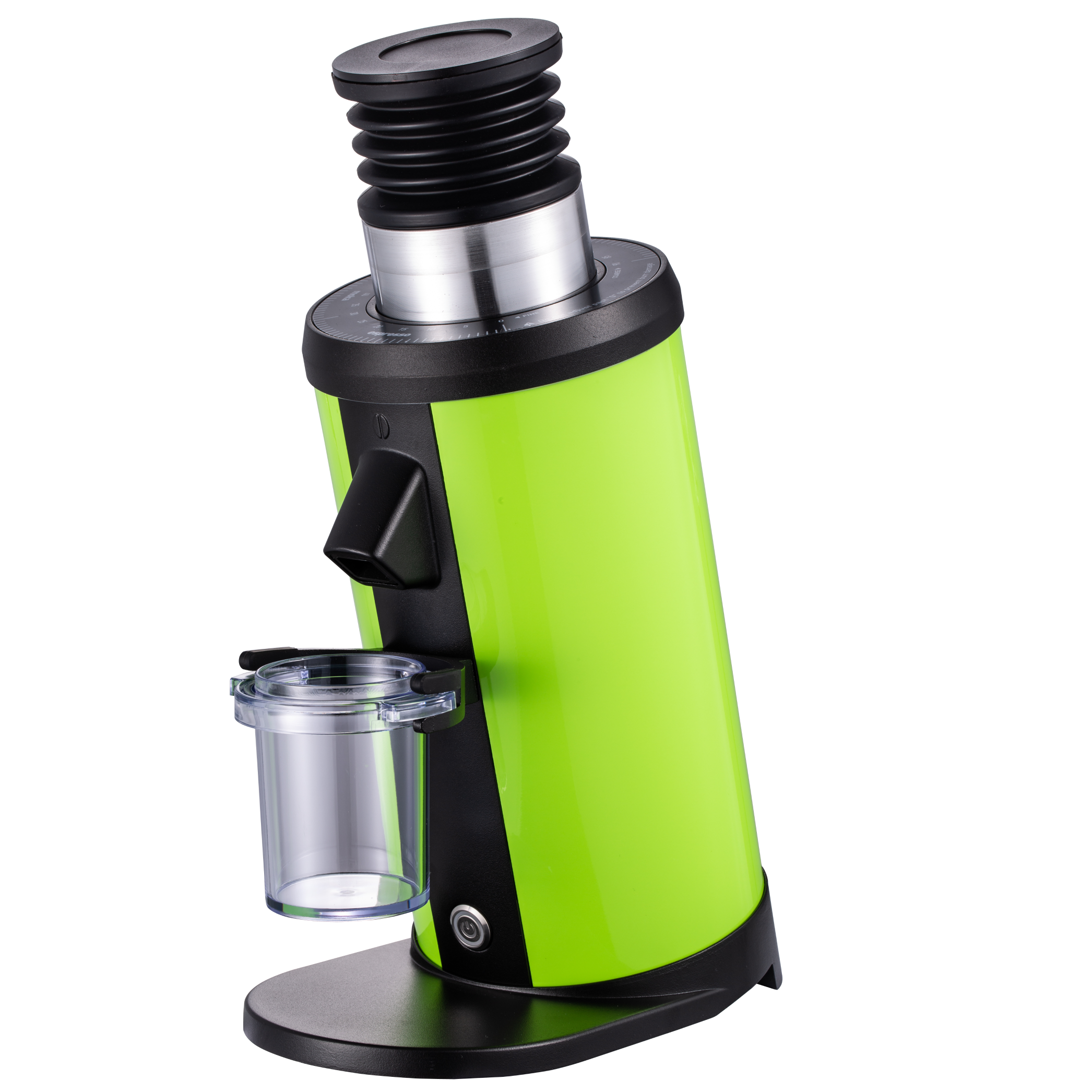 DF64 single dose grinder in lime green