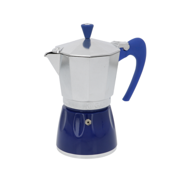 G.A.T. Moka Delizia Stovetop Espresso Maker 6 cup in blue