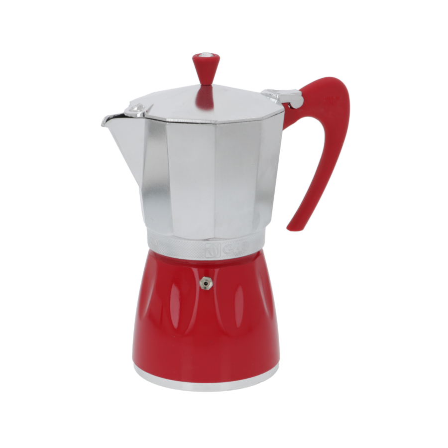 G.A.T. Moka Delizia Stovetop Espresso Maker 9 cup in red