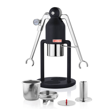 Cafelat Robot barista Manual Espresso Maker in black